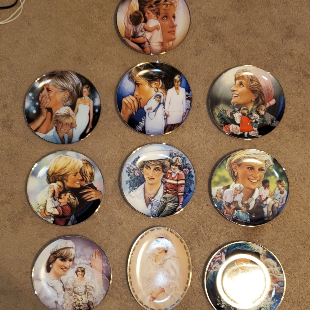 Princess Diana Collector Plates (10)